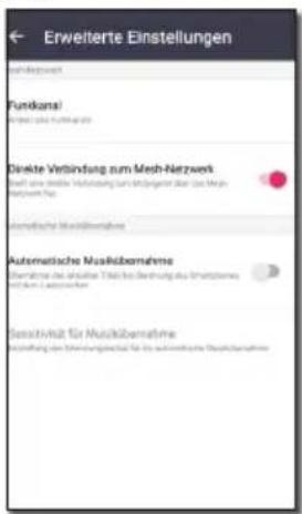 Erweiterte Einstellungen Funkzons! Funkzons! Direkte Verbindung zum Mesh-Nerzwerk Gesamtliche Verbindung zum Erweigend zum das Mehr Verkehr für: Automatische Musik/bernahme Automatische Musik/bernahme Automatische des Anschaffen Tätigkeit des Vermögens mit dem Automotoren Gesellschaft für Musik/bernahme Gesellschaft der Erweigend für die automotierte Musik/bernahme