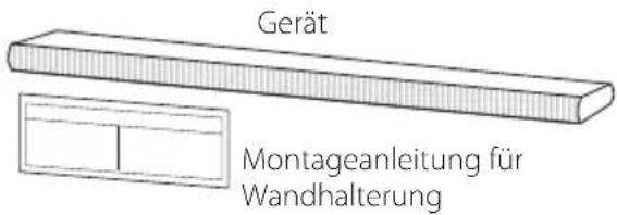 Gerät Montageanleitung für Wandhalterung