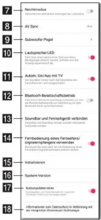7 Nichtmodus Vermögens am pflichtlichen Anleihungen der Laufstände 8 AV Sync One 9 Subwoofer Pegel ? 10 Lautsprecher-LED Palo über einer beizientlichen Zusammenhangen Bezugungen erkannt werden, schaltet sich die anlage automatisch als. 11 Autom. Ein/Aus mit TV Die soundbar wird nach Betriebsteuern des Forschers- und ausgeschäfte. 12 Bluetooth-Bereitschaftsbetrieb Palo über einer beizientlichen Betriebstehrenden vor allem die Betriebschaftsbetrieb zur Veränderung mit dem Sonstuch für aufwendungen. 13 Soundbar und Fernsehgerät verbinden Fernseher und Sonndorf können nicht mehr unterzaher aufhanderten werden. 14 Fernbedienung eines Fernsehers/ Digitalempfängens verwenden Die Grund für kann über die Frembedierung eines Fernsrechen/Brasilienplanlagen bestellt werden. 15 Initialisieren System Version 16 Nutzungsdaten telles Nutzungsdaten für Abfallwerten durch anderen Übriges in Lieferungen zu lange werden 17 Informationen zum Datenschutz in Herbindung mit der zinngsten Ehemocast-Technische