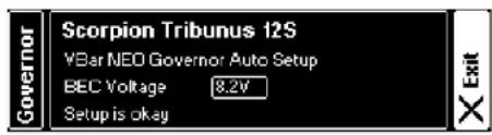 Scorpion Tribunus_12_130 - Tribunus ESC and VBar Control ESC setup using VBar Govenor mode - 2