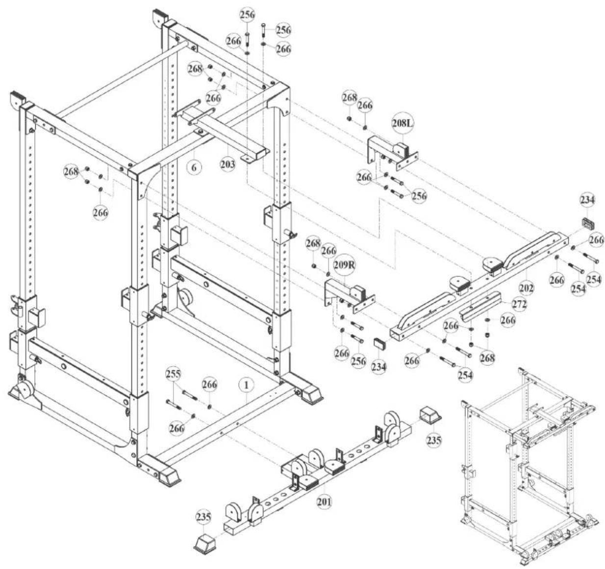 BodyCraft F430 - Step 3: Assemble the connector rear top frame - 1