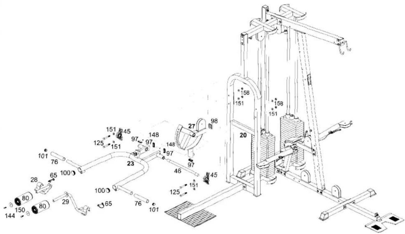 BodyCraft K2 - We recommend two people for completion of this step. - 1