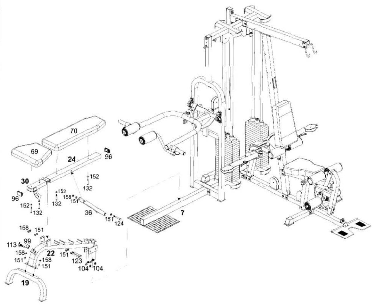 BodyCraft K2 - STEP 6 Bench Assembly - 1