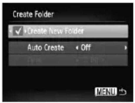 CANON PowerShot SD970 IS - Creating a Folder - 1