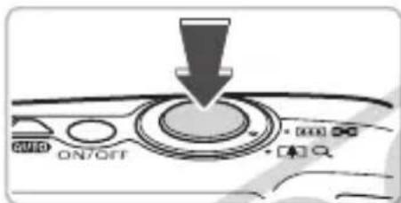 CANON PowerShot SD970 IS - Press halfway (lightly to the first stop). - 2