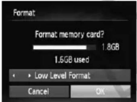 CANON PowerShot SD970 IS - Formatting Memory Cards - 3