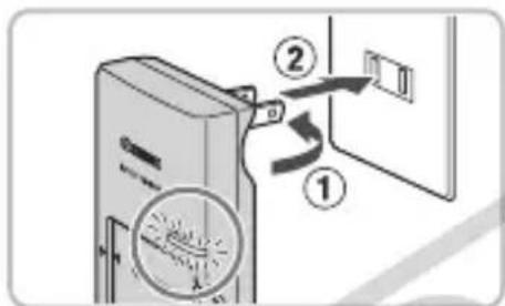 CANON PowerShot SD970 IS - Insert the battery. - 1