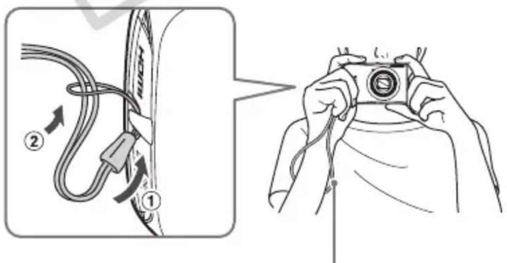 CANON PowerShot SD970 IS - Attaching the Strap/Holding the Camera - 1