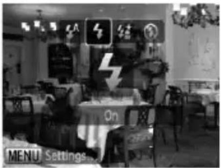 CANON PowerShot SD970 IS - Turning the Flash On - 1