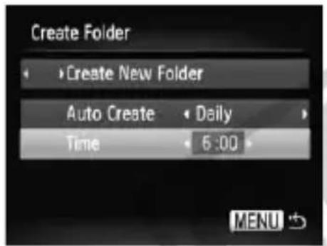 CANON PowerShot SD970 IS - Creating Folders by Day and Time - 1