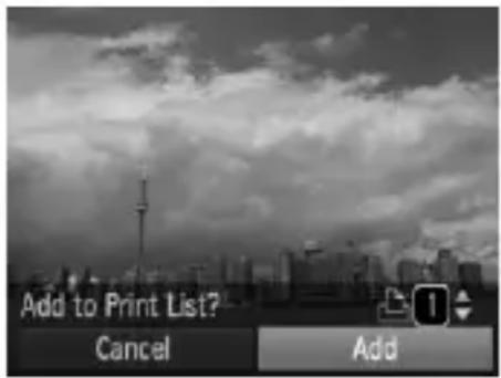 CANON PowerShot SD970 IS - Easily Add Images to the Print List - 1