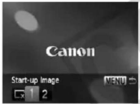 CANON PowerShot SD970 IS - Changing the Start-up Screen - 1