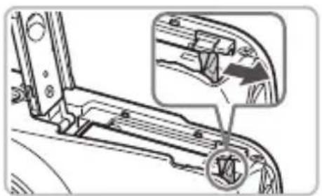CANON PowerShot SD970 IS - Removing the Battery and Memory Card - 1