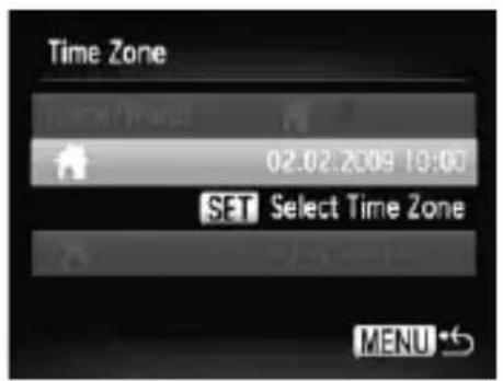 CANON PowerShot SD970 IS - Using the World Clock - 1