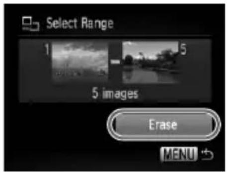 CANON PowerShot SD970 IS - Select the ending image. - 1