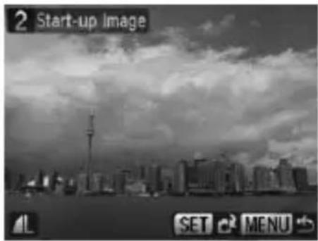 CANON PowerShot SD970 IS - Register the Start-up Screen - 2