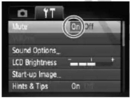 CANON PowerShot SD970 IS - Select a menu item. - 2