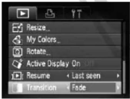 CANON PowerShot SD970 IS - Changing Image Transitions - 1