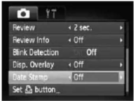 CANON PowerShot SD970 IS - Inserting the Date and Time - 1