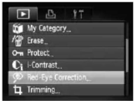 CANON PowerShot SD970 IS - Correcting the Red-Eye Effect - 1