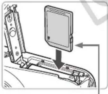 CANON PowerShot SD970 IS - Insert the battery. - 1