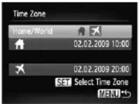 CANON PowerShot SD970 IS - Using the World Clock - 4