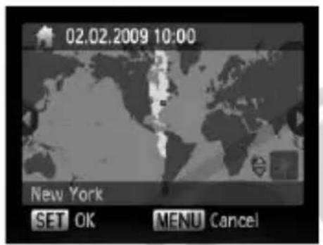 CANON PowerShot SD970 IS - Using the World Clock - 2
