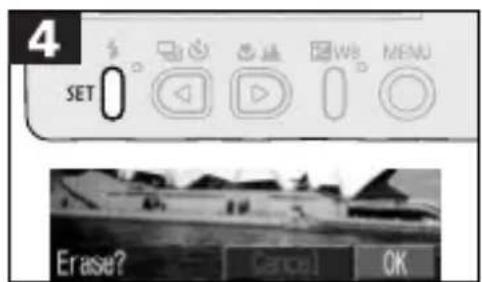 CANON PowerShot S300 - Erasing Images Singly - 4