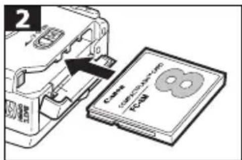 CANON PowerShot S300 - Installing a CF Card - 2