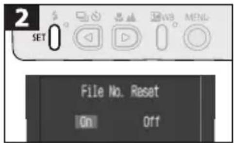 CANON PowerShot S300 - Resetting the File Number - 2