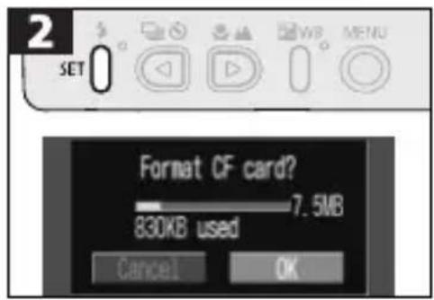 CANON PowerShot S300 - Formatting CF Cards - 2