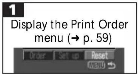CANON PowerShot S300 - Resetting Print Settings - 1