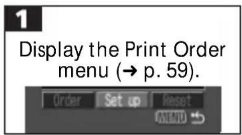 CANON PowerShot S300 - Setting the Print Style - 1