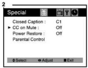 Curtis Mathes CM13102 - CC on Mute - 2
