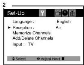 Curtis Mathes CM13102 - Programming Your TV's Channel Memory - 2