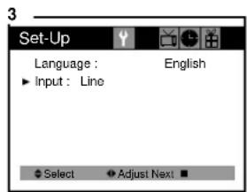 Curtis Mathes CM13102 - Changing the TV's Input - 3