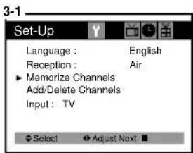 Curtis Mathes CM13102 - Programming Your TV's Channel Memory - 3