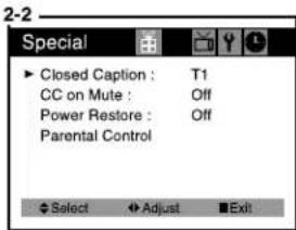 Curtis Mathes CM13102 - Changing the Language of the On-screen Menus - 5