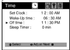 Curtis Mathes CM13102 - Setting the Off Time - 3