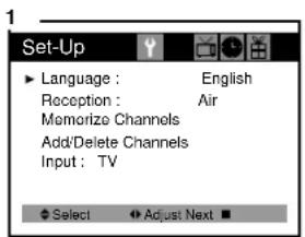 Curtis Mathes CM13102 - Changing the TV's Input - 1