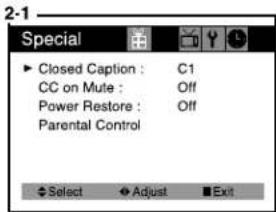 Curtis Mathes CM13102 - Changing the Language of the On-screen Menus - 4