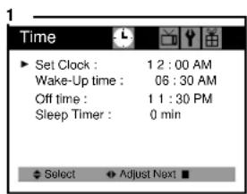 Curtis Mathes CM13102 - Setting the Sleep Timer - 1