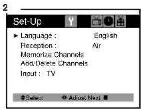 Curtis Mathes CM13102 - Adding/Deleting a channel to memory - 2