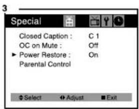 Curtis Mathes CM13102 - Power Restore - 3