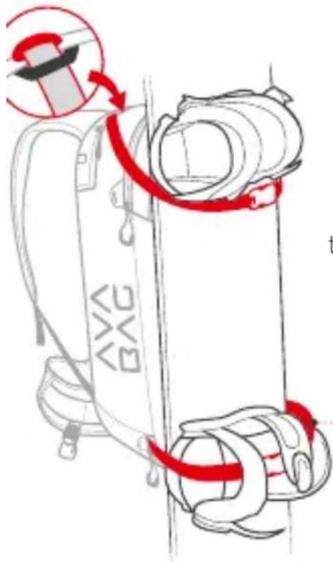 Ortovox Ascent 28 S - SNOWBOARD AND SNOWSHOE FASTENER - 1