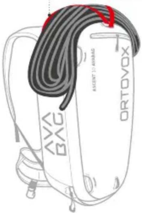 Ortovox Ascent 28 S - ROPE FIXATION - 2