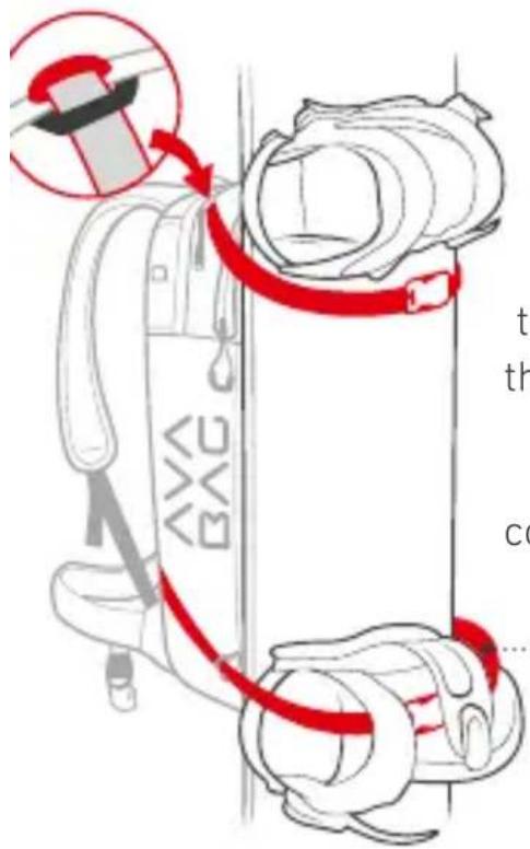 Ortovox Ascent 22 - SNOWBOARD AND SNOWSHOE FASTENER - 1