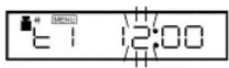 Shimadzu UW8200SV - Example: Setting "tCAL t1" to twelve noon. - 2
