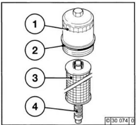 Deutz 2012 - Clean / Replace Fuel Oil Filter (Cup) - 1