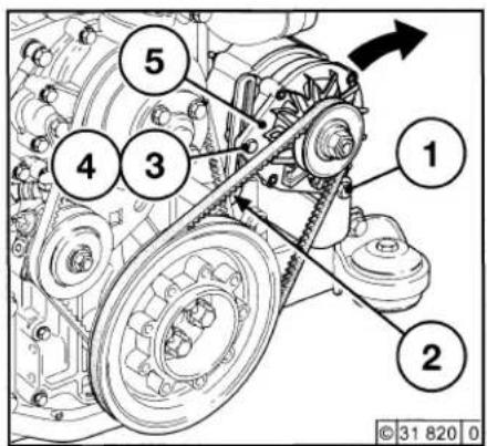 Deutz 2012 - Replace V-belts Alternator - 1